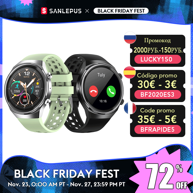 SANLEPUS QS8 2021 NEW Smart Watch With Bluetooth Calls Women Waterproo -  BuySmartTime